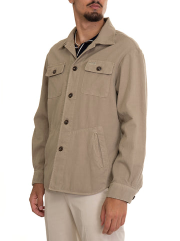 Beige shirt jacket Fay Man