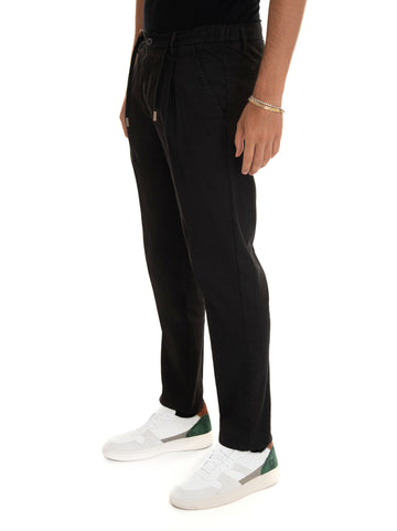 Pantalaccio Nero Filetto Uomo