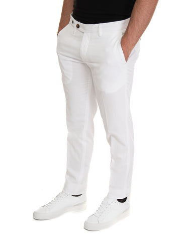 Pantalone modello chino Bianco Filetto Uomo