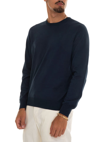 Maglia girocollo Blu Gran Sasso Uomo
