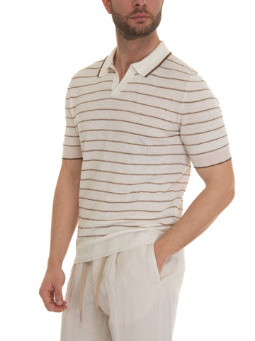 White Gran Sasso Man polo shirt