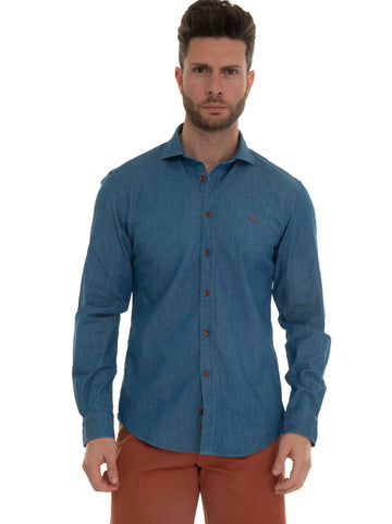 Camicia casual Denim chiaro Harmont & Blaine Uomo