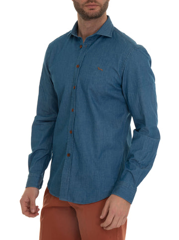 Camicia casual Denim chiaro Harmont & Blaine Uomo