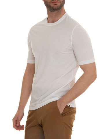 T-shirt girocollo Bianco Hindustrie Uomo