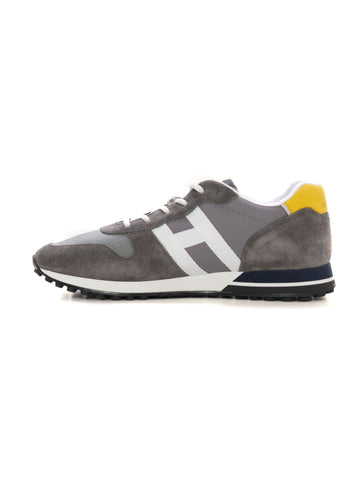 Grey-yellow Hogan Men's Sneakers