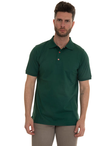 Polo manica corta Verde Kiton Uomo