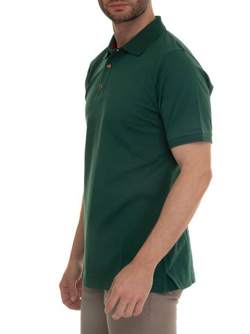 Polo manica corta Verde Kiton Uomo