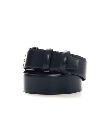 Cintura in pelle classica Blu Marechiaro Uomo