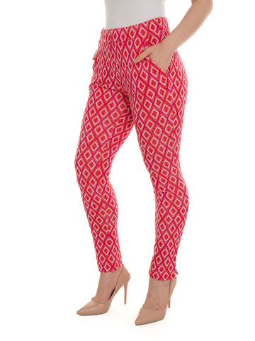 Soft jersey trousers Fuchsia-orange Maria Bellentani Woman