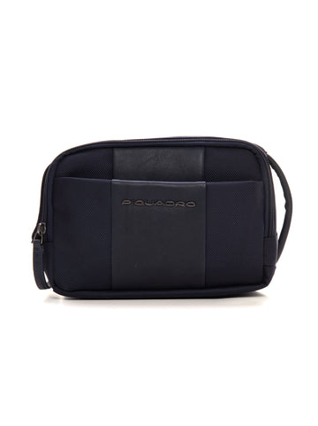 Beauty case Blu Piquadro Uomo