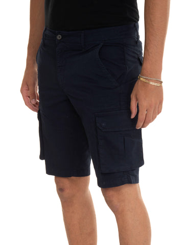 Bermuda with pockets Blue Quality First Man