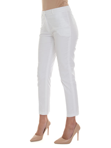 Pantalone in cotone Bianco Seventy Donna