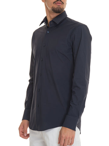 Camicia classica da uomo Blu BOSS Uomo