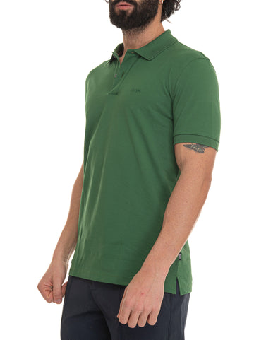 Polo manica corta Verde BOSS Uomo