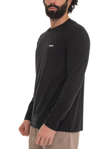 T-shirt girocollo Nero BOSS Uomo