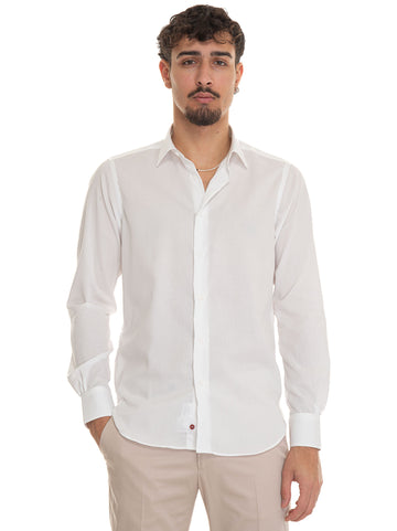 Camicia classica da uomo Bianco Carrel Uomo