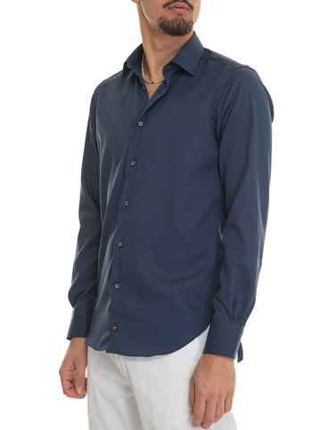 Camicia classica da uomo Blu Carrel Uomo