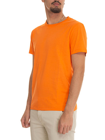 Crew-neck half-sleeve T-shirt MANDERLY01 Orange Peuterey Man