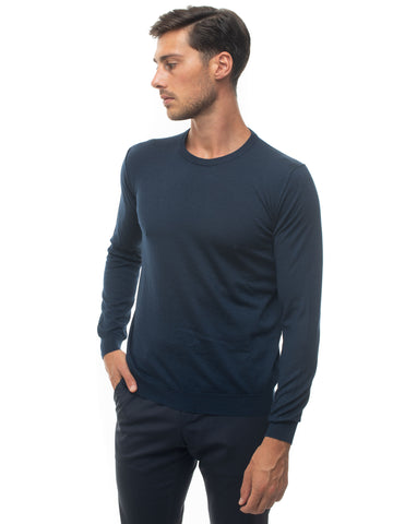 Blue Kiton Man crew neck pullover