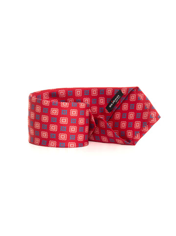 Cravatta in seta Rosso Kiton Uomo