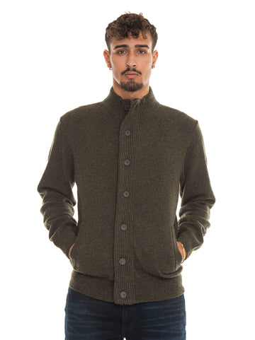 Cappotto in lana Verde Barbour Uomo