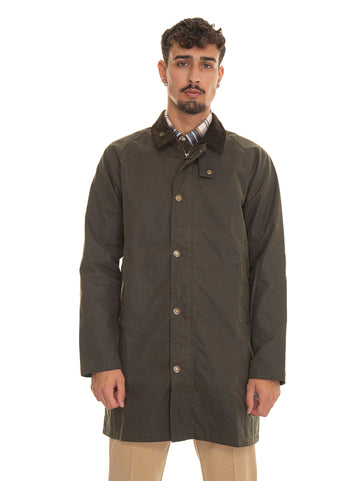 Giaccone Mack low Verde Barbour Uomo