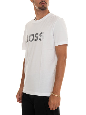 T-shirt girocollo TEE Bianco BOSS Uomo