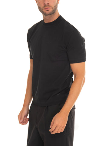 T-shirt in maglina Nero Emporio Armani Uomo