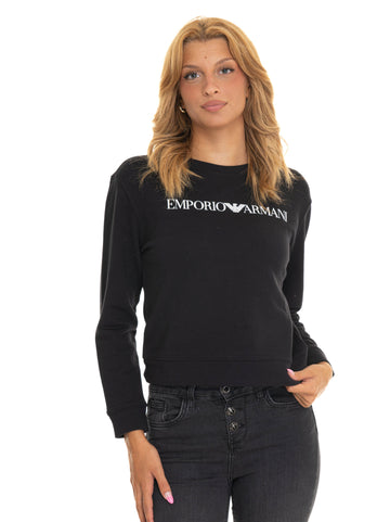 Dark Blue Sweatshirt Emporio Armani Women