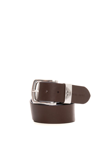 Brown leather belt Emporio Armani Man