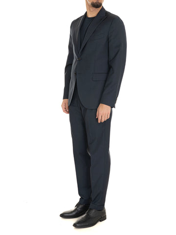 2 button men's suit Blue Michael Kors Man