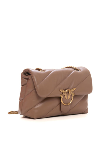 Borsa in pelle Beige Pinko Donna