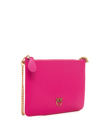 Small Flat Classic Clutch Fuchsia Pinko Woman