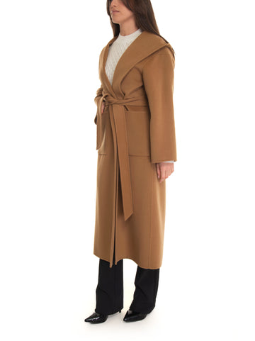 Cappotto lungo Cammello Pinko Donna