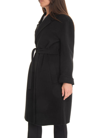 Pinko Women's Black Wool Coat