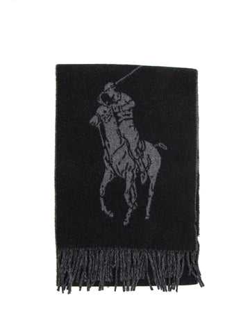 Ralph Lauren Men's Black Scarf