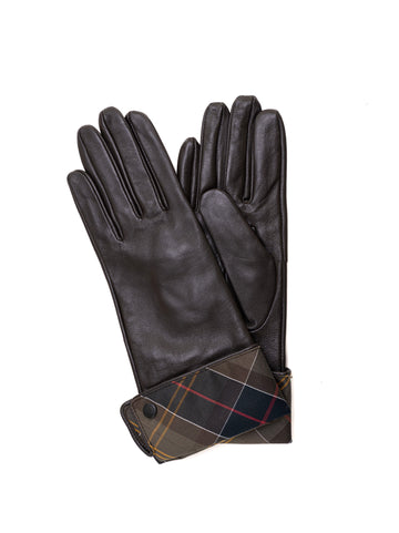 Barbour Women's Brown Lady Jane Leather Gloves