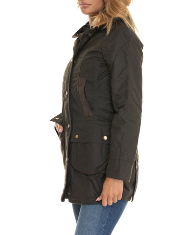 Giaccone Lady bower Verde Barbour Donna