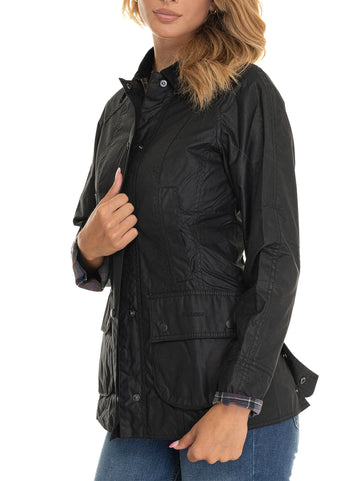 Giaccone Beadnell Nero Barbour Donna