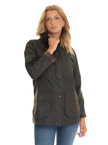 Giaccone Beadnell Verde Barbour Donna