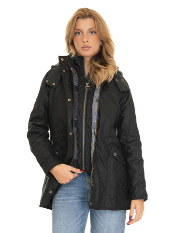 Barbour Women's Cannich Wax Inner Bib Jacket Black