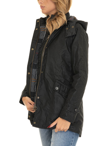 Barbour Women's Cannich Wax Inner Bib Jacket Black