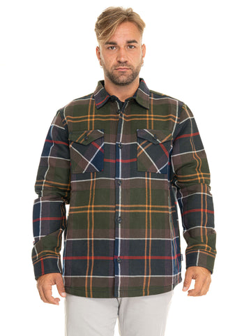 Camicia casual Cannick Blu-verde Barbour Uomo