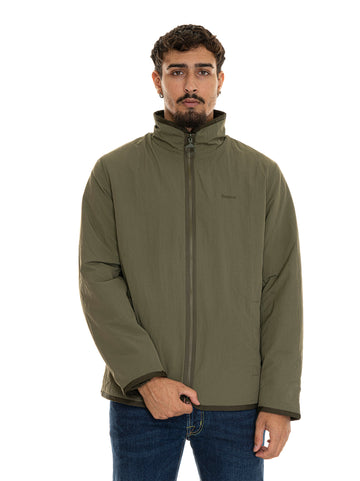 Giubbino reversibile Fleece jkt Verde Barbour Uomo