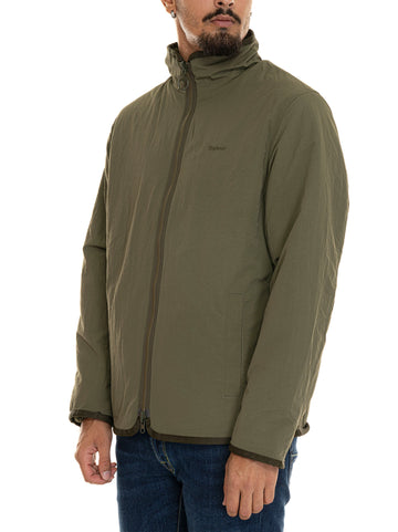 Giubbino reversibile Fleece jkt Verde Barbour Uomo