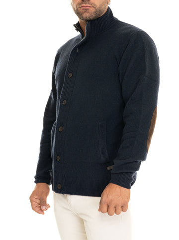 Cappotto in lana Blu Barbour Uomo