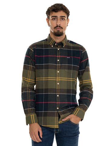 Camicia casual Edderton  Verde Barbour Uomo