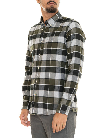 Camicia casual Verde Barbour Uomo