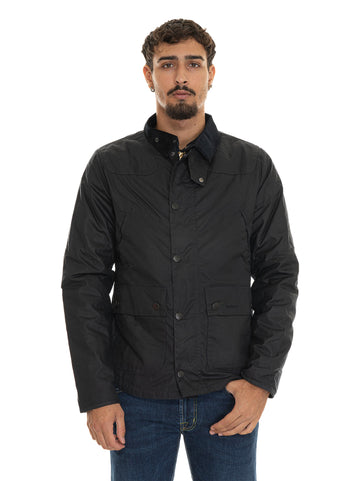 Giubbino corto Reelin jkt Blu Barbour Uomo