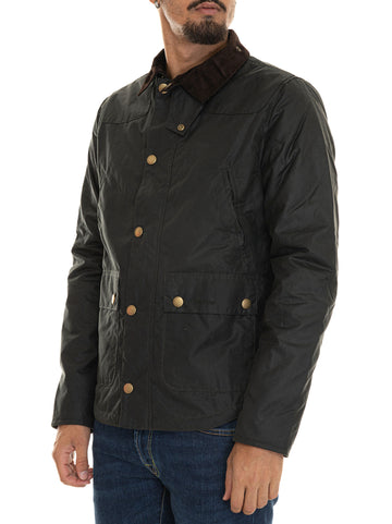 Giubbino corto Reelin jkt Verde Barbour Uomo